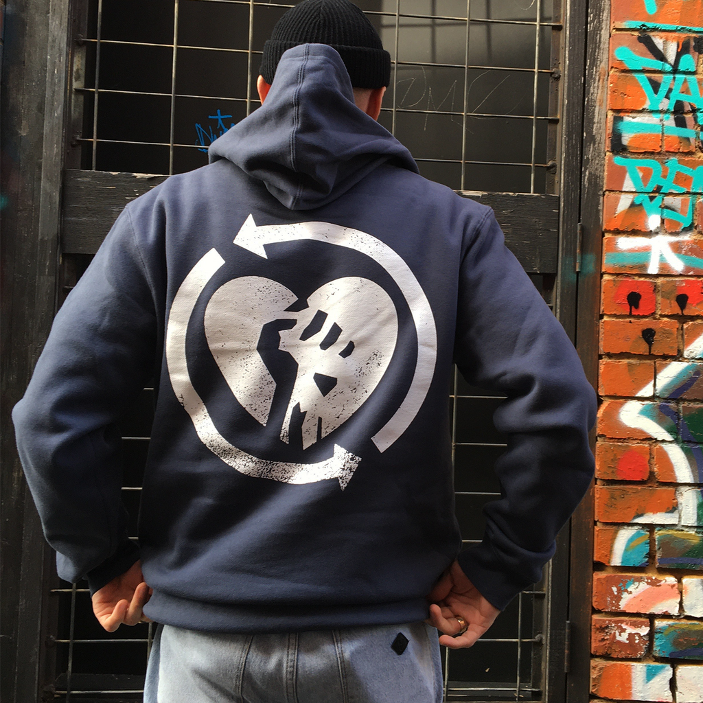 Heartfist Pullover Hoodie (Petrol Blue) T-Shirts, Sweatshirt | CoreVibeTees.com (Image 3)