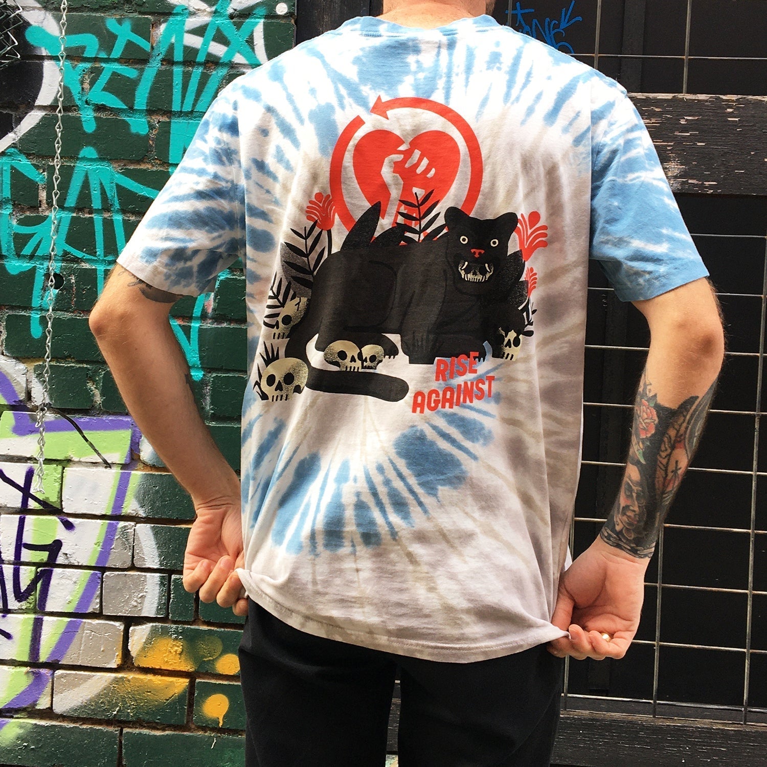 Panther Tie-Dye T-Shirt (Oasis Spiral Dye) Hoodie, Sweatshirt | CoreVibeTees.com (Image 3)