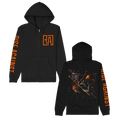 Ricochet Zip-Up Hoodie (Black) T-Shirts, Sweatshirt | CoreVibeTees.com