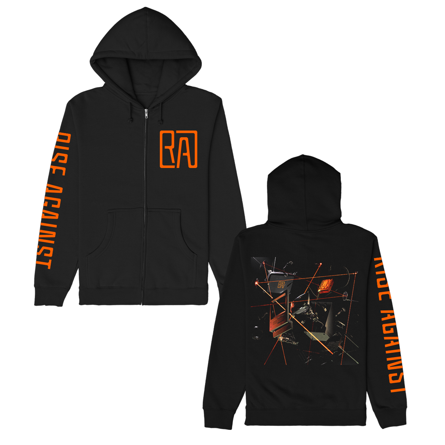 Ricochet Zip-Up Hoodie (Black) T-Shirts, Sweatshirt | CoreVibeTees.com