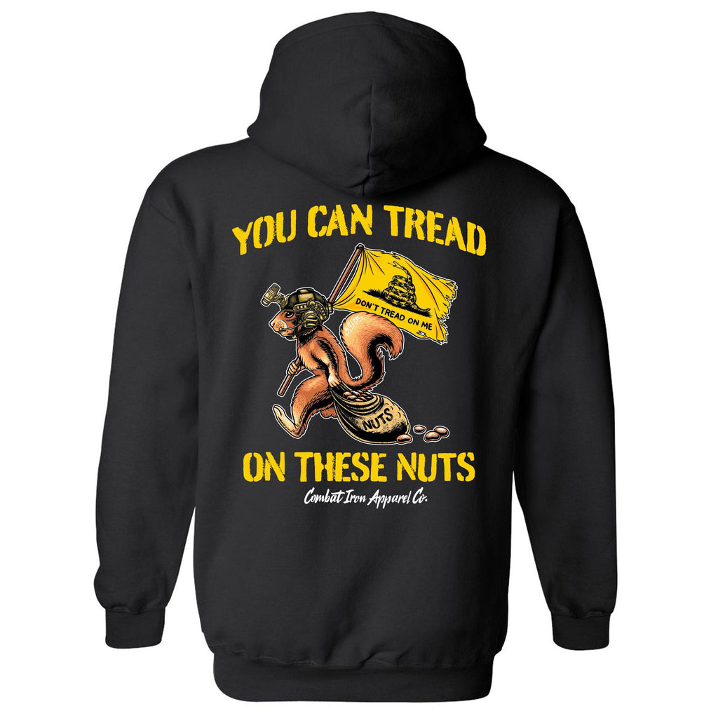 You Can Tread On These Nuts Fleece Lined Hoodie T-Shirts, Sweatshirt | CoreVibeTees.com (Image 1)