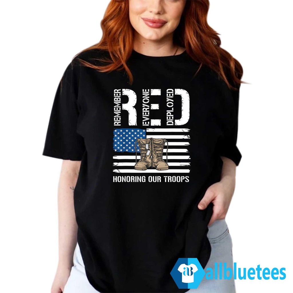 RED Honoring Our Troops Shirt