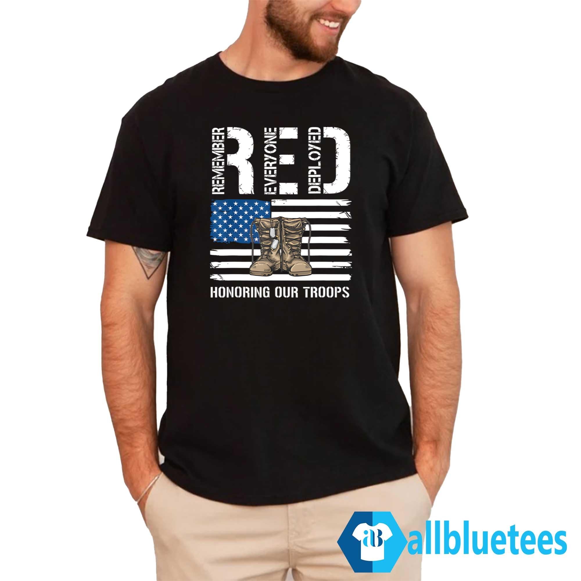 RED Honoring Our Troops Shirt