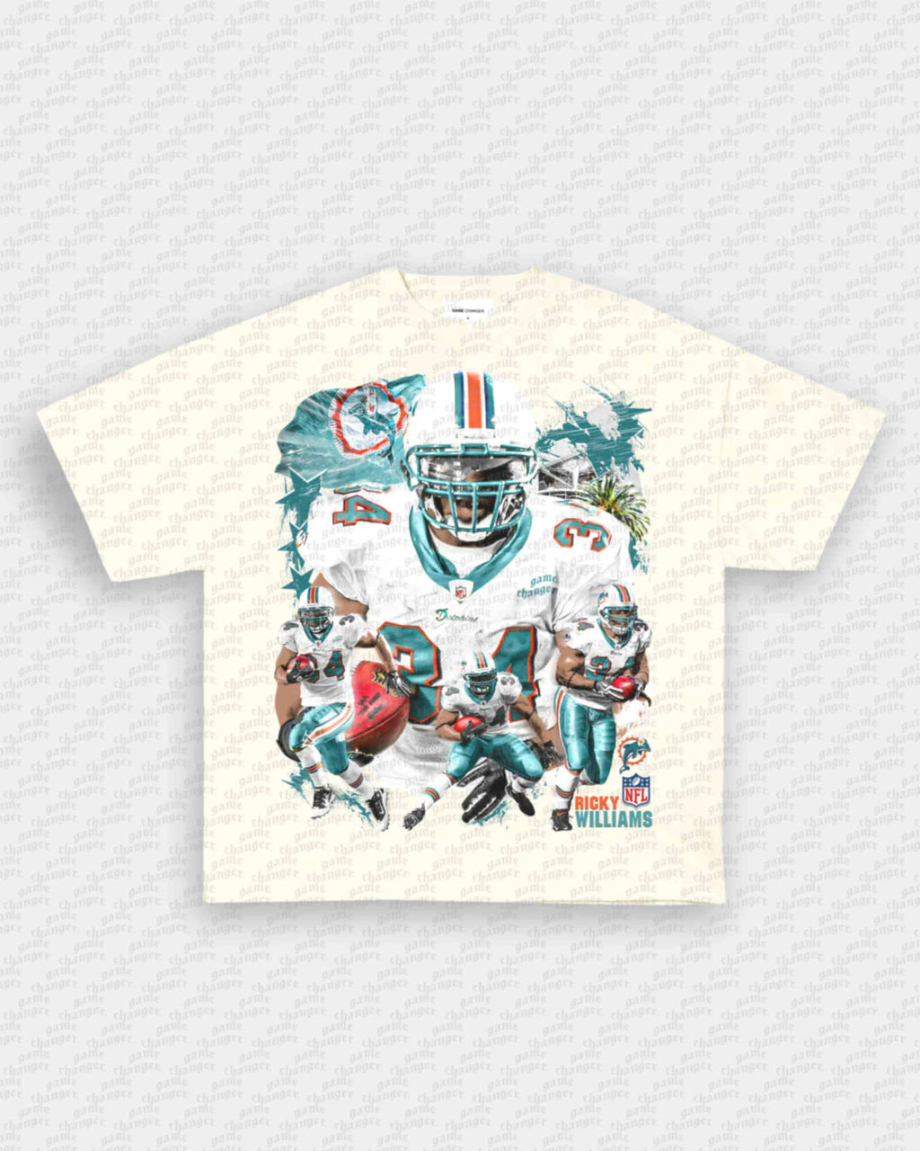 RICKY WILLIAMS - DOLPHINS TEE Hoodie, Sweatshirt | CoreVibeTees.com (Image 2)