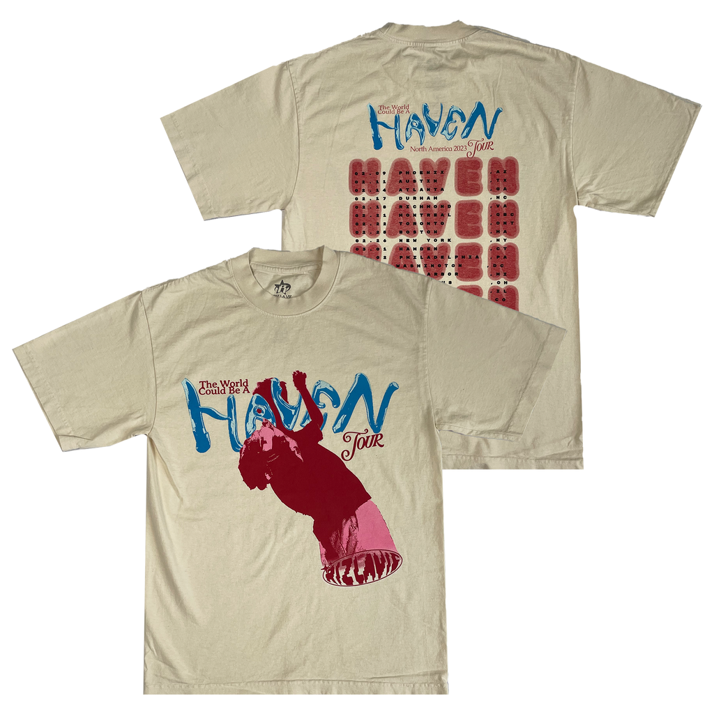 Haven Tour T-Shirt - Cream Hoodie, Sweatshirt | CoreVibeTees.com (Image 1)