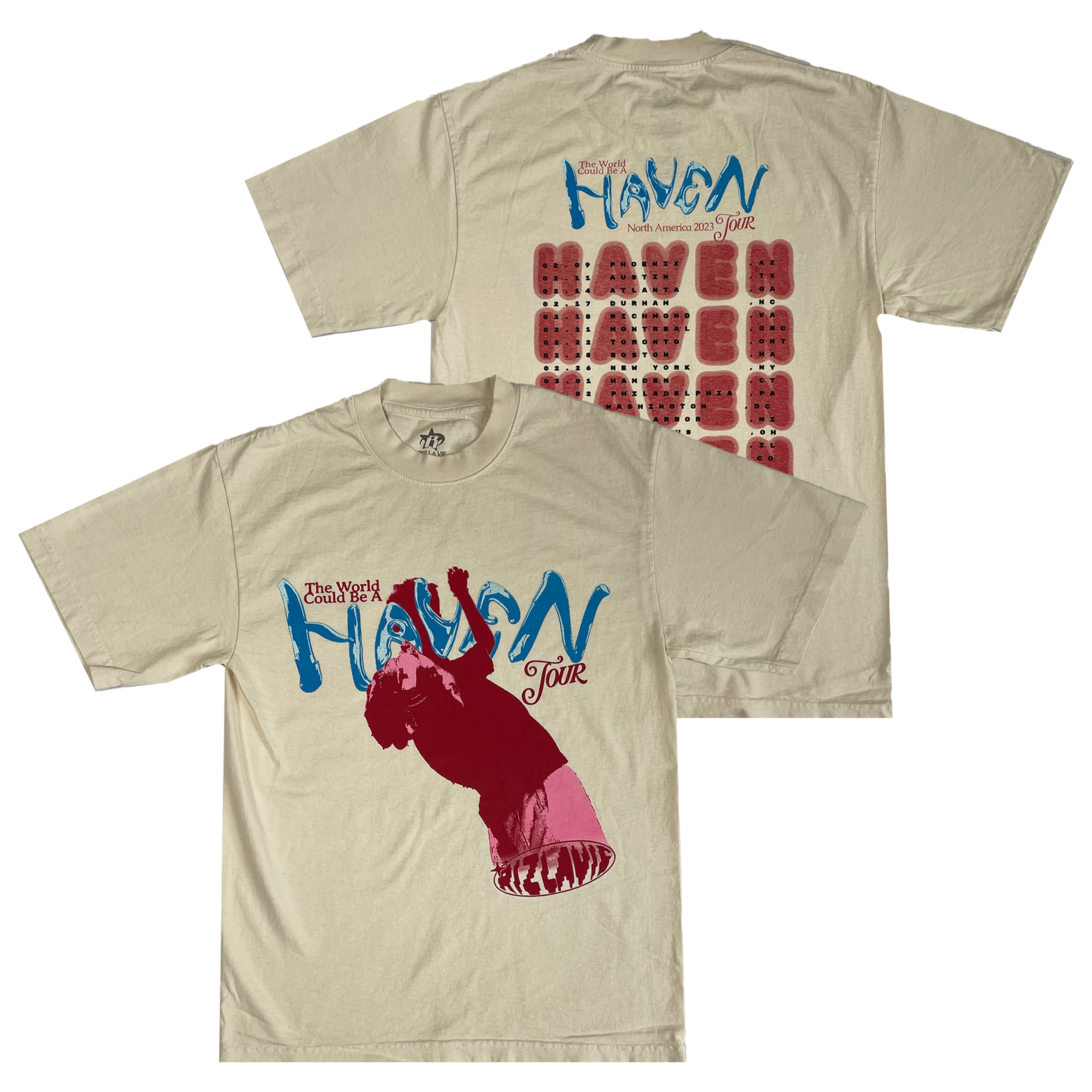 Haven Tour T-Shirt - Cream Hoodie, Sweatshirt | CoreVibeTees.com (Image 1)
