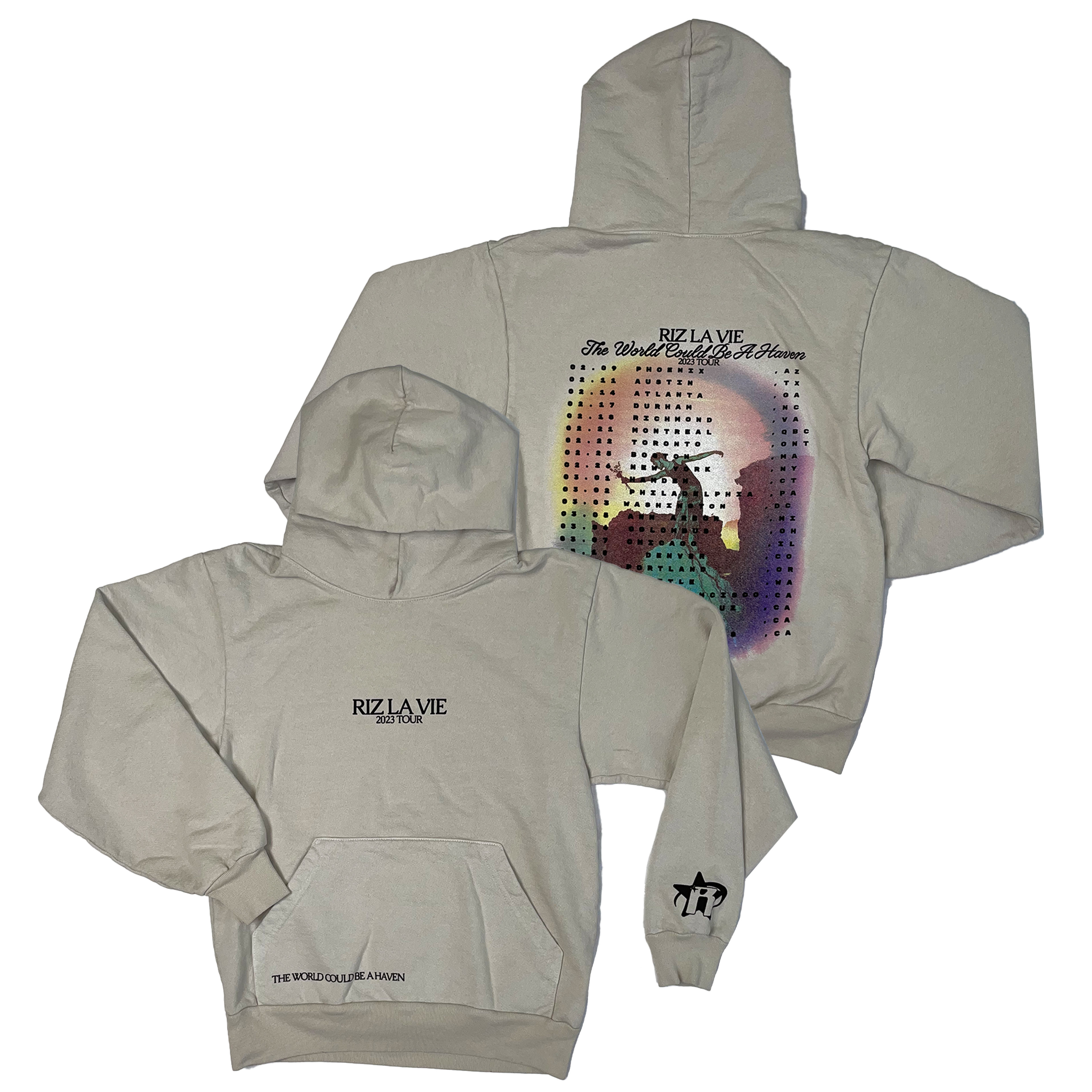 Haven Tour Hoodie - Tan T-Shirts, Sweatshirt | CoreVibeTees.com (Image 1)