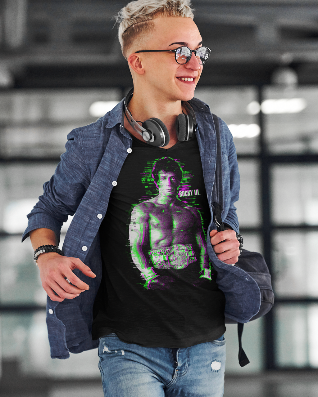 Rocky Glitchy T-Shirt Hoodie, Sweatshirt | CoreVibeTees.com (Image 1)
