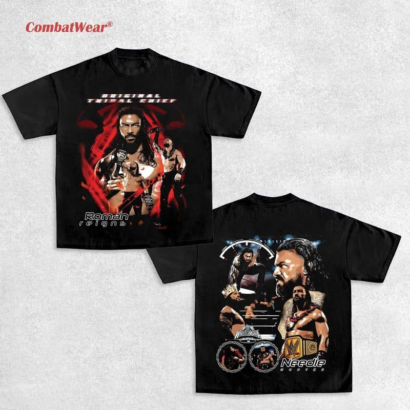 ROMAN REIGNS 2025 TEE, Wrestling Tee, Wrestling Graphic Tee, 2025 Wrestler Shirt, Sports Shirt, Vintage Wresting Shirt, Wrestling Fan Gift
