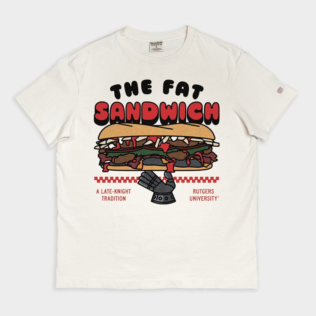 Rutgers Fat Sandwich Vintage Heavyweight Tee Style001 Hoodie, Sweatshirt | CoreVibeTees.com (Image 1)