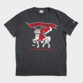 Rutgers "Flag Flies High" Scarlet Knights Vintage Heavyweight Tee Style001 Hoodie, Sweatshirt | CoreVibeTees.com (Image 1)