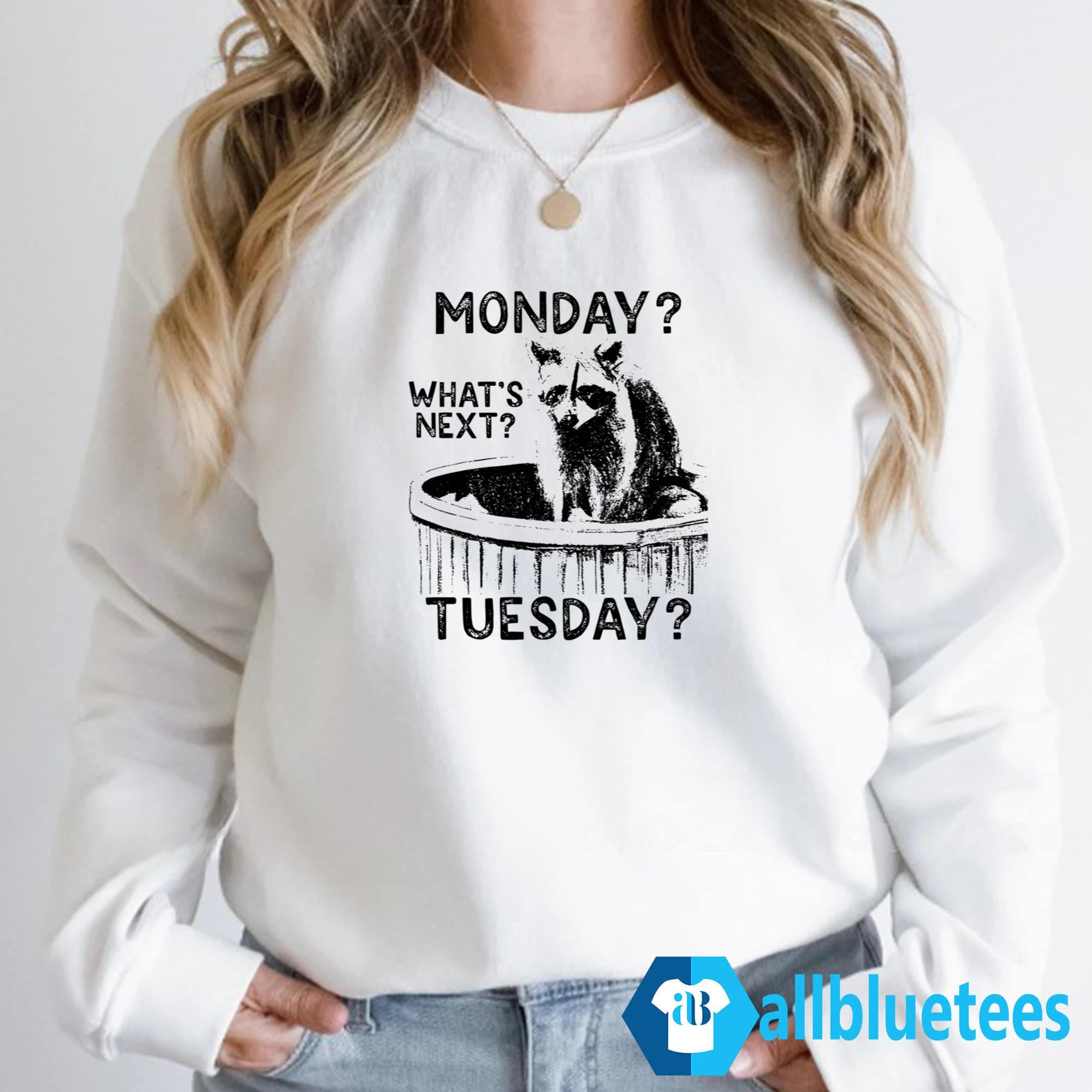 Raccoon Monday What’s Next Tuesday Shirt