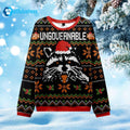 Raccoon Ungovernable Ugly Christmas Sweater