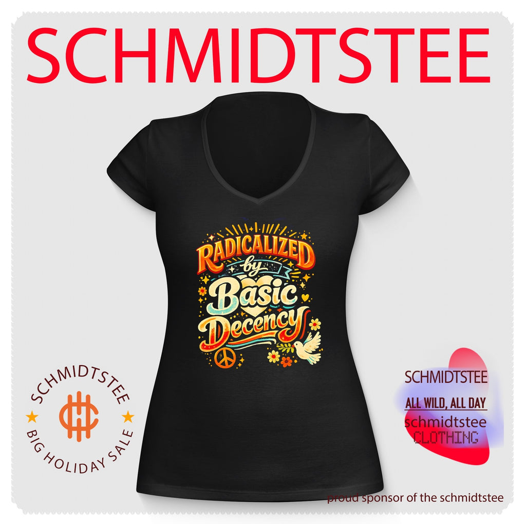 Radicalized by basic decency graphic shirt