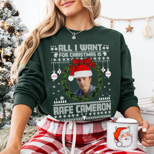 Rafe Cameron Ugly Christmas Sweatshirt, Outer Banks Merch  , Drew Starkey Christmas Outfit, OBX SS4 Show Shirt Gift For Movies Lovers