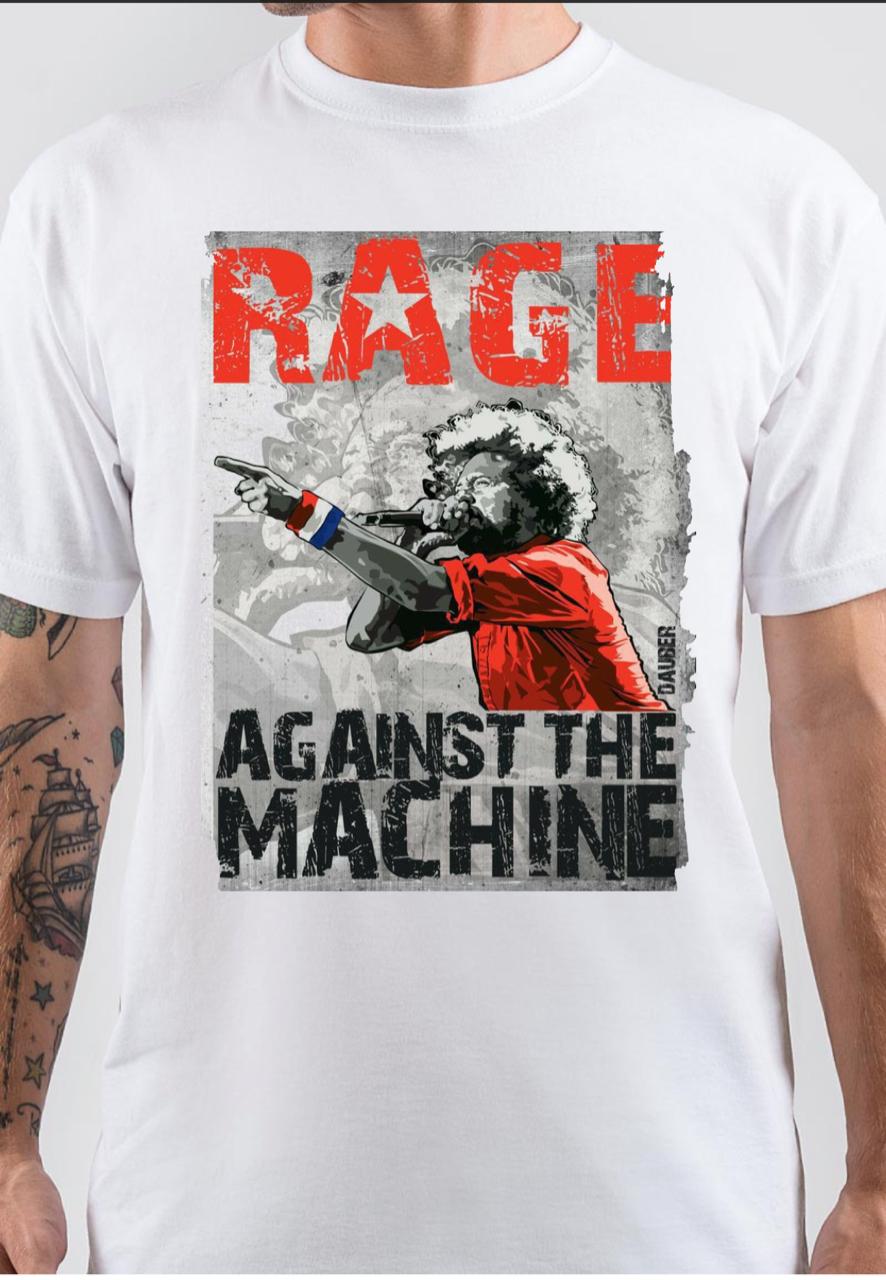 Rage Against the Machine White T-Shirt Style001 Hoodie, Sweatshirt | CoreVibeTees.com