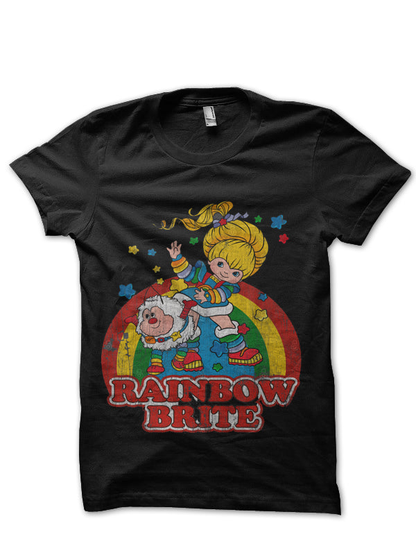 Rainbow Distressed Brite Black T-Shirt Hoodie, Sweatshirt | CoreVibeTees.com