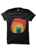 Rainbow Cats Black T-Shirt Hoodie, Sweatshirt | CoreVibeTees.com