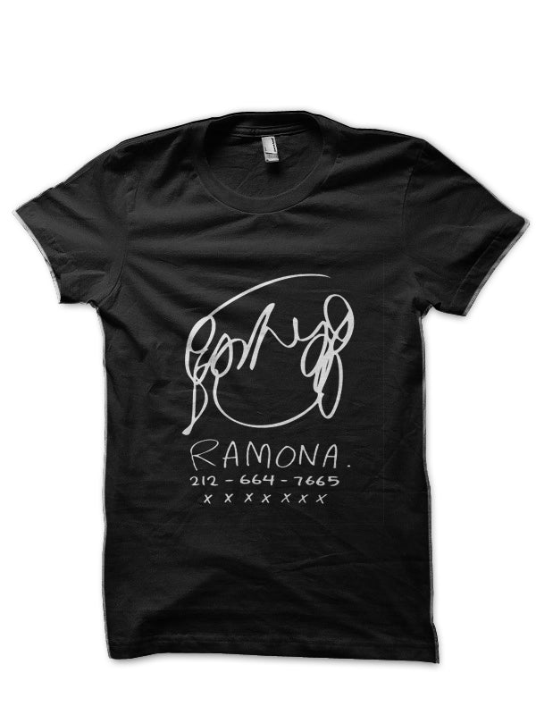 Ramona Black Half Sleeve T-Shirt Hoodie, Sweatshirt | CoreVibeTees.com