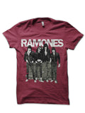 Ramones Maroon T-Shirt Hoodie, Sweatshirt | CoreVibeTees.com