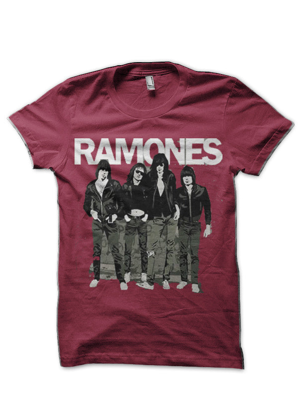 Ramones Maroon T-Shirt Hoodie, Sweatshirt | CoreVibeTees.com