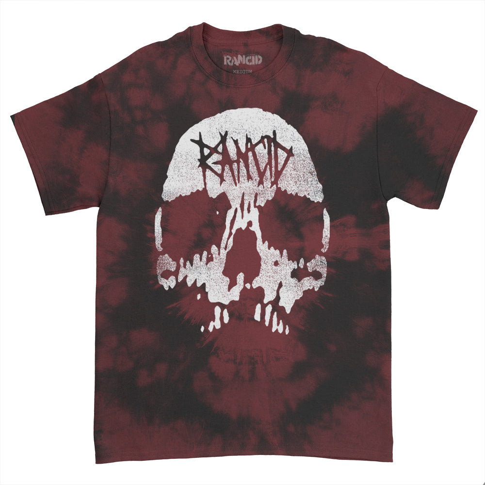 Distressed Skull T-Shirt (Blood Dye) Hoodie, Sweatshirt | CoreVibeTees.com (Image 1)