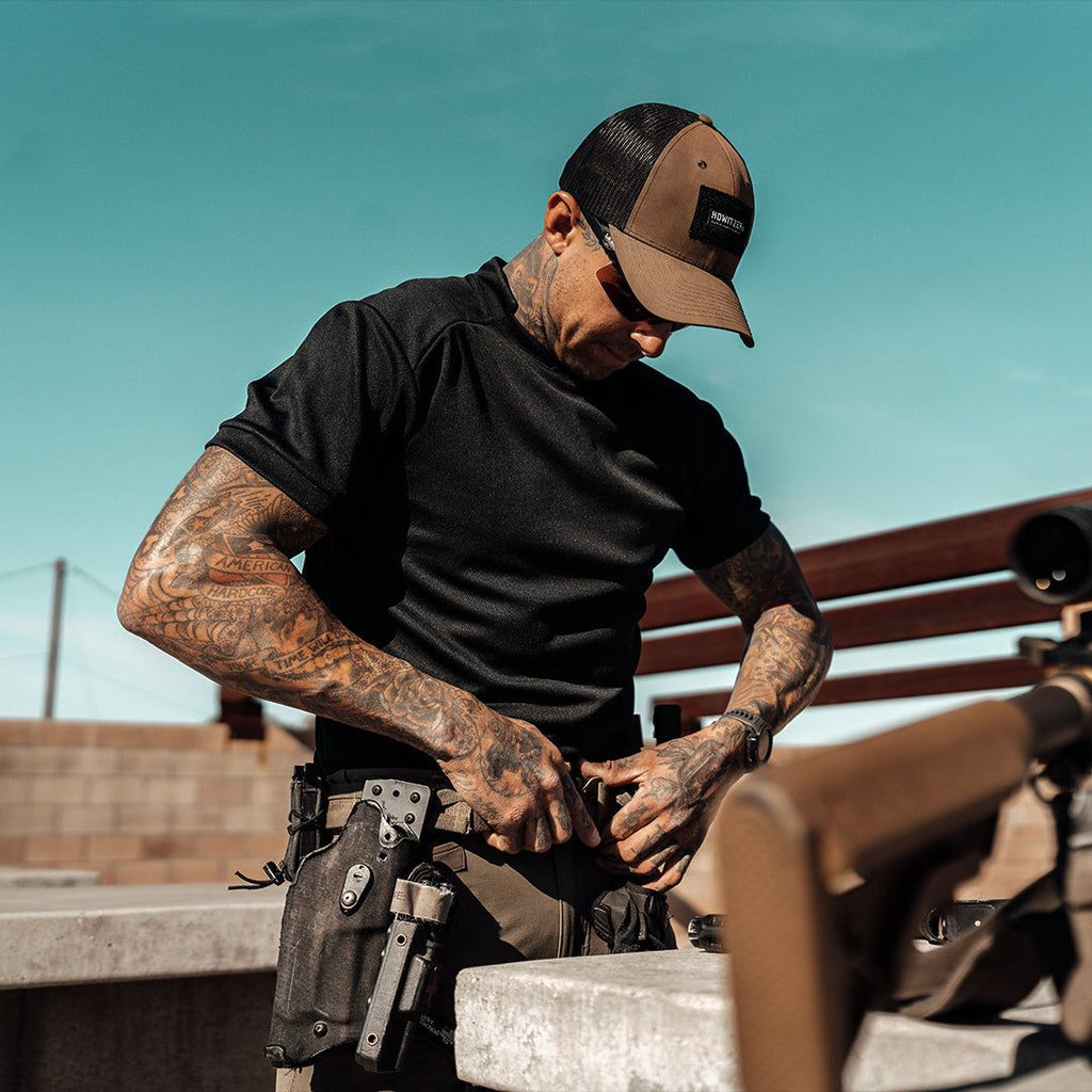 Range Performance Tee Hoodie, Sweatshirt | CoreVibeTees.com (Image 4)