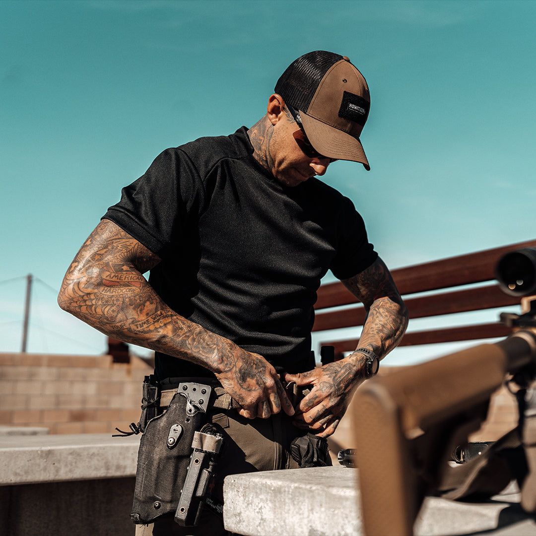 Range Performance Tee Hoodie, Sweatshirt | CoreVibeTees.com (Image 4)