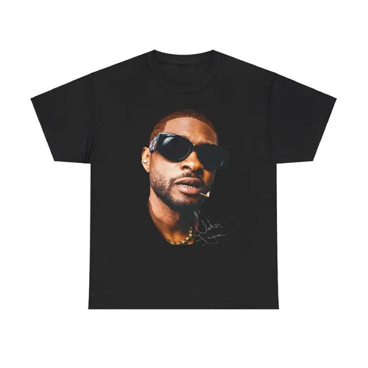 Rapper Graphic T-Shirt, Black Hip-Hop Streetwear Tee, Bold Sunglasses Design, Unisex Cotton Top, Menswear & Womenswear Top, Urban Fashion Merch