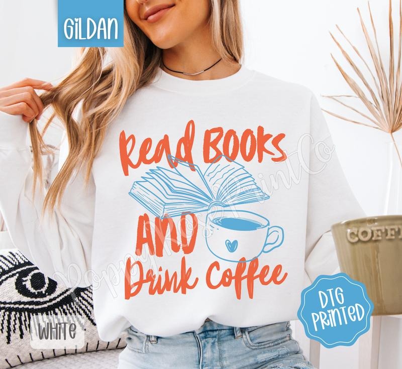 Read Books Gildan Sweatshirt, Trendy Women's Crewneck