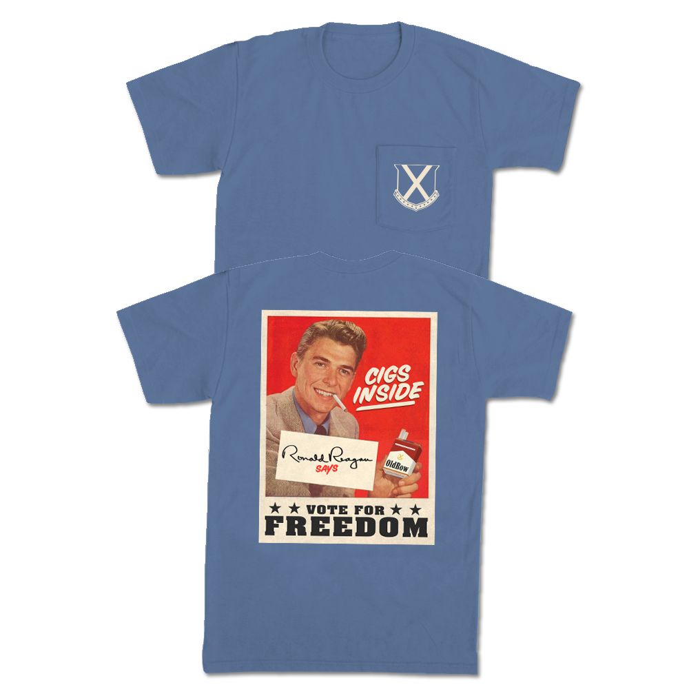 Cigs Inside Reagan Pocket Tee Hoodie, Sweatshirt | CoreVibeTees.com (Image 1)