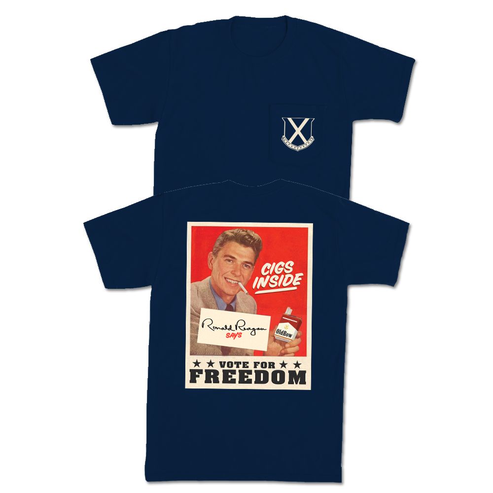 Cigs Inside Reagan Pocket Tee Hoodie, Sweatshirt | CoreVibeTees.com (Image 2)