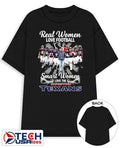 Real women love football smart women love the Houston Texans all team signature shirt