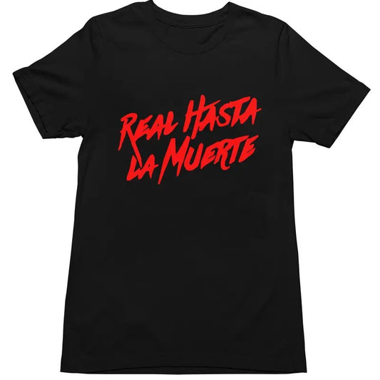 RealHasta  Music Fan T-shirt LaMuerteee Cotton