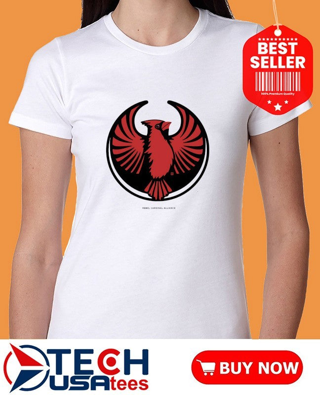 Rebel Northern Cardinal Alliance logo shirt