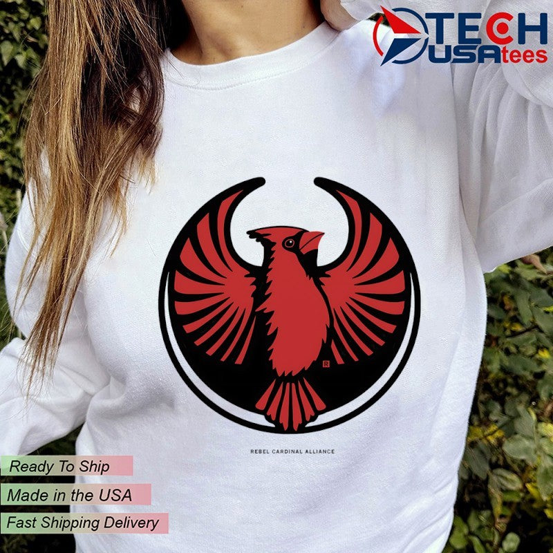 Rebel Northern Cardinal Alliance logo shirt
