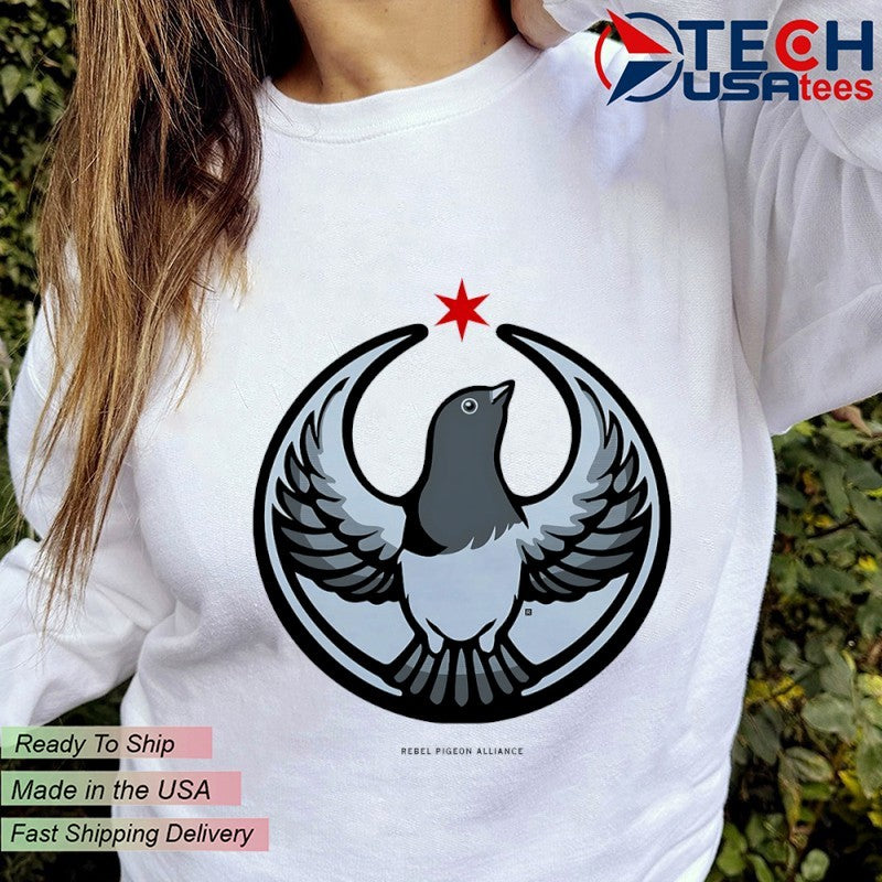 Rebel Pigeon Alliance logo shirt