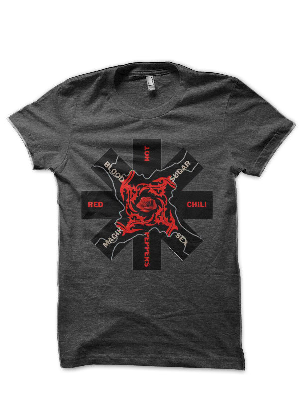Red Hot Chili Peppers Charcoal Grey Black T-Shirt Hoodie, Sweatshirt | CoreVibeTees.com