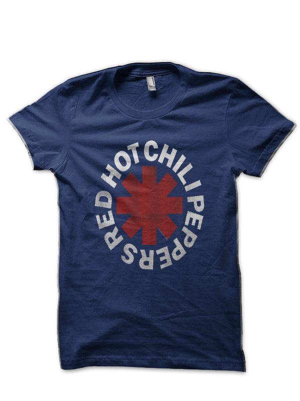 Red Hot Chili Peppers Navy Blue T-Shirt Hoodie, Sweatshirt | CoreVibeTees.com