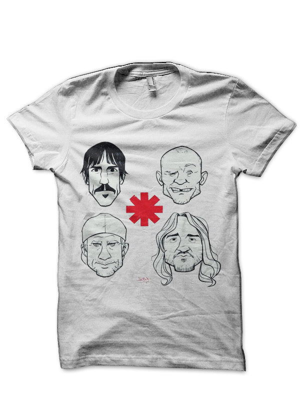 Red Hot Chili Peppers White T-Shirt Style006 Hoodie, Sweatshirt | CoreVibeTees.com
