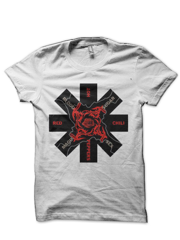 Red Hot Chili Peppers White T-Shirt Style001 Hoodie, Sweatshirt | CoreVibeTees.com