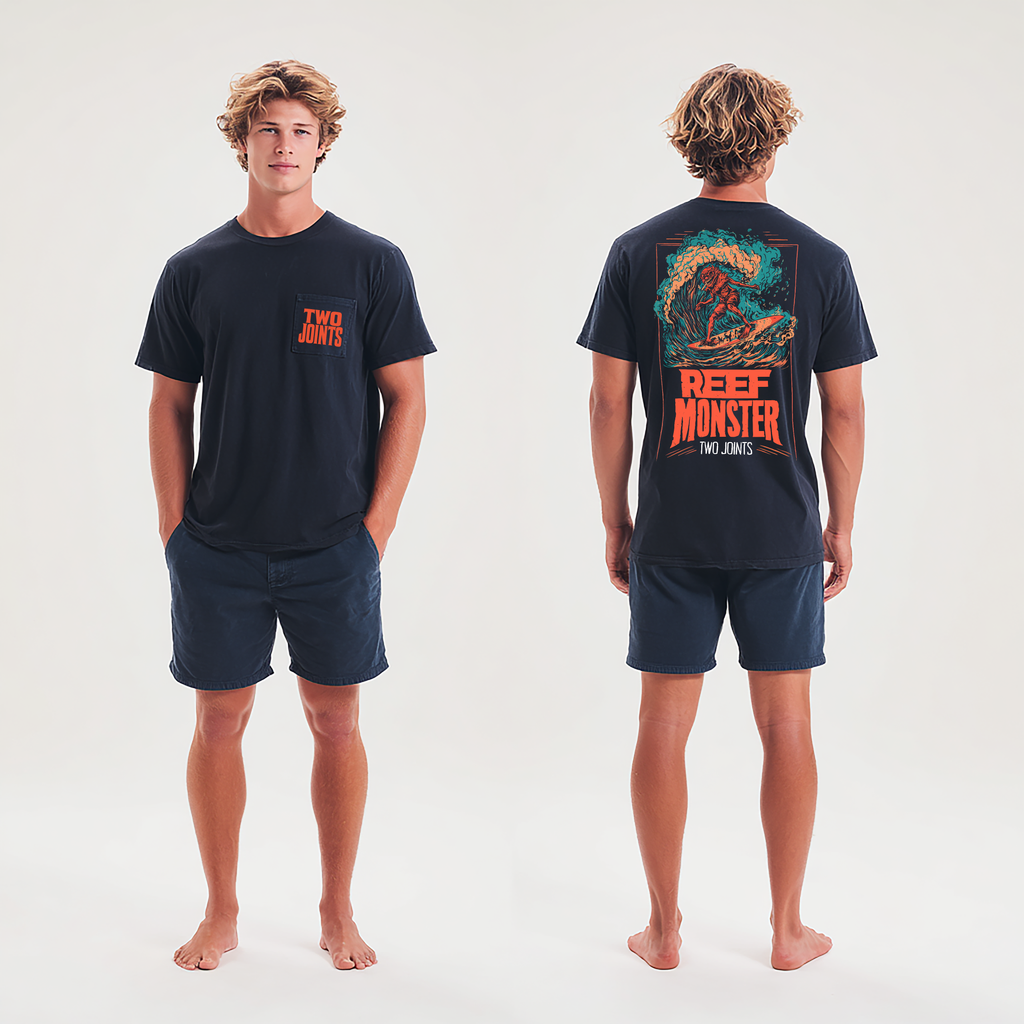 Reef Monster Tee Hoodie, Sweatshirt | CoreVibeTees.com (Image 2)