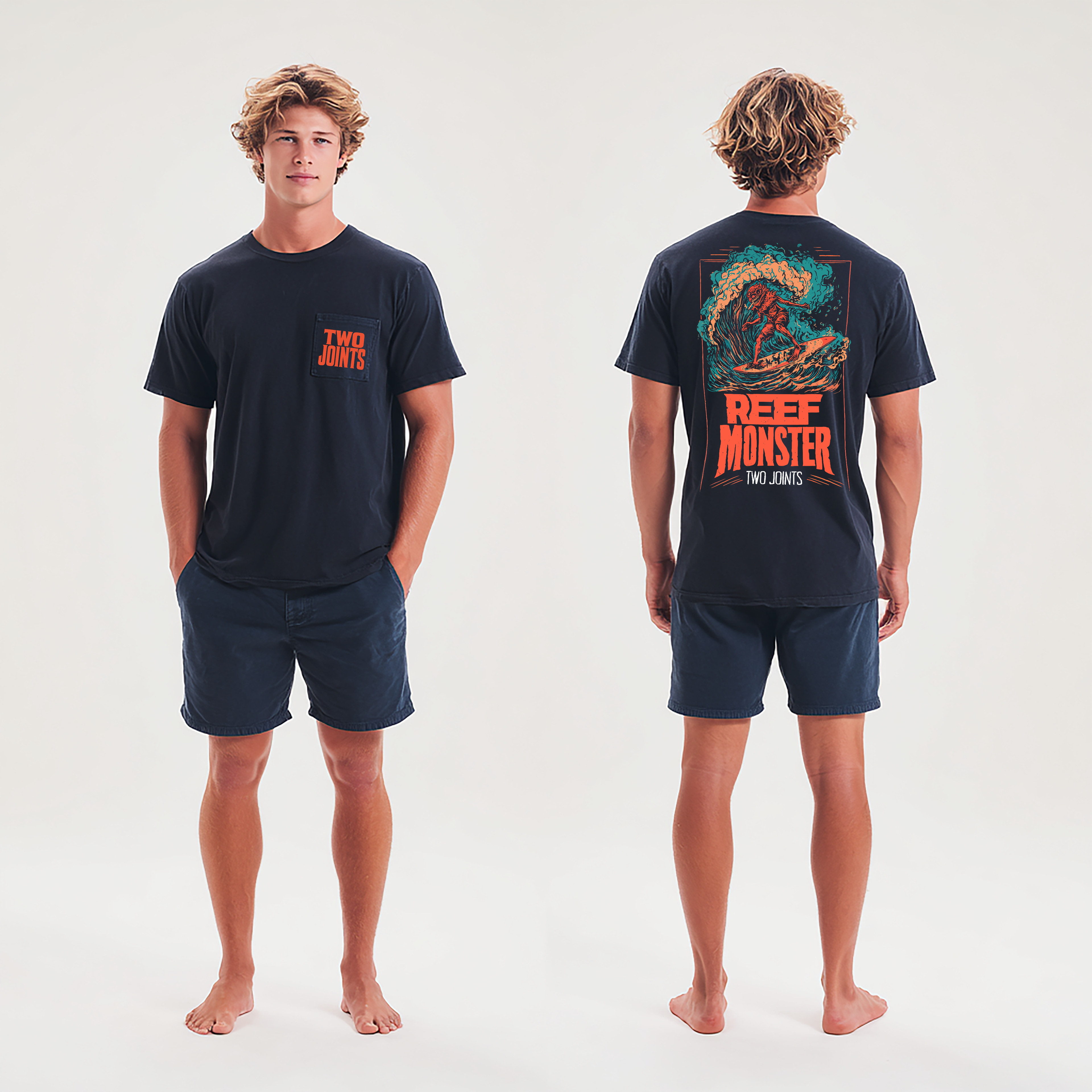 Reef Monster Tee Hoodie, Sweatshirt | CoreVibeTees.com (Image 2)