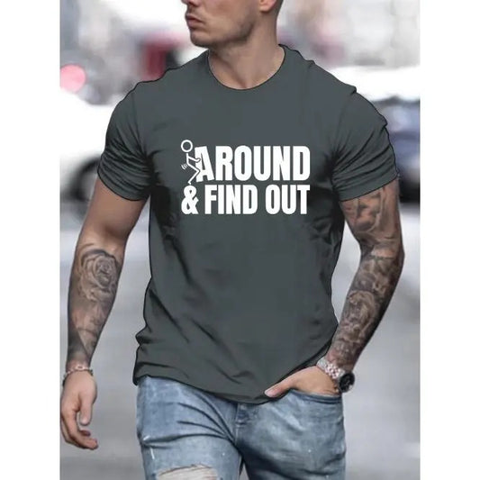 Relaxed Fit Crew Neck Tee - Soft, Breathable, Short Sleeve, Round Neck, Simple Style, Casual Comfy Top for Spring Summer Holiday Leisure Vacation - Men's Fashion T-Shirt, Perfect Gift for Him Made in USAstyle{n002}2