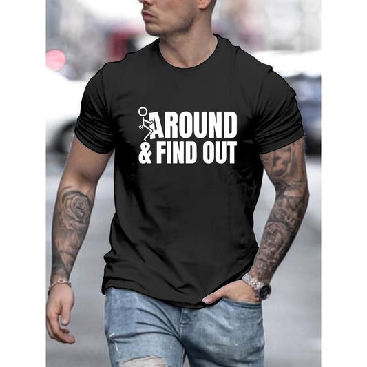 Relaxed Fit Crew Neck Tee - Soft, Breathable, Short Sleeve, Round Neck, Simple Style, Casual Comfy Top for Spring Summer Holiday Leisure Vacation - Men's Fashion T-Shirt, Perfect Gift for Him Made in USA