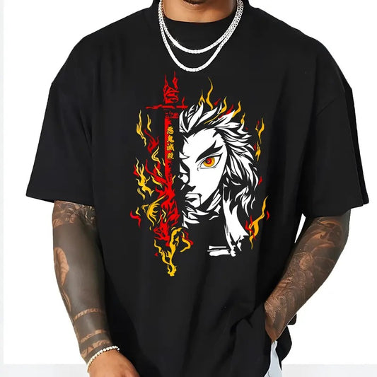 Rengoku Flame Breathing t-shirt, Demon Slayer main characters shirt, Kimetsu No Yaiba t-shirt, anime sweatshirt hoodie, Tanjiro shirt, Rengoku t-shirtstyle{n002}3