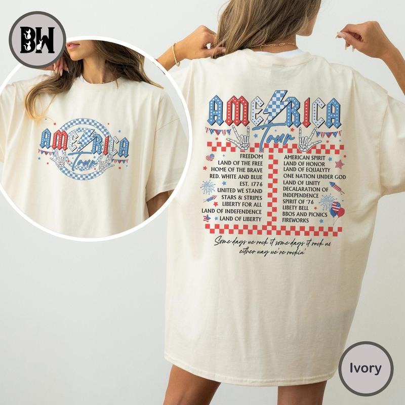 Retro America Tour Shirt, 4th Of July Shirt, Mama Shirt, 1776 Independence Day Shirt, America Shirt, USA Shirt, Memorial Day Shirt