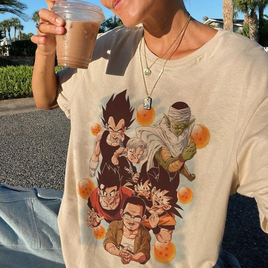 Retro Dragon Ball Tshirt, Anime Tshirt, Dragon Ball Tshirt A6