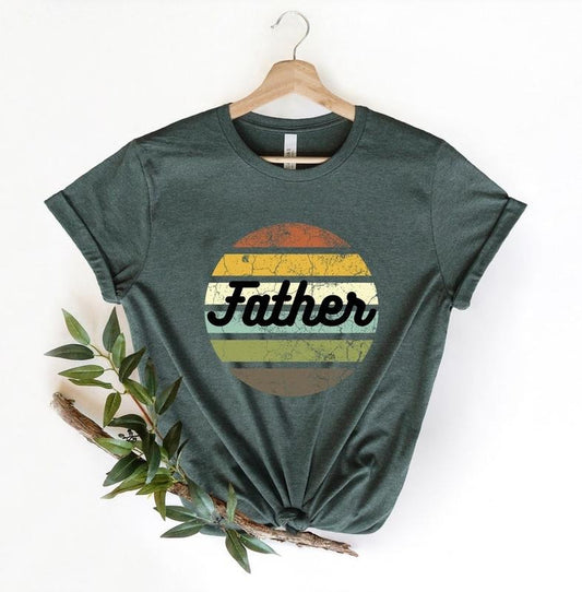 Retro Father Shirt,Father day Gift,gift for him,Retro Sunset Father Shirt,Birthday Gift For Dad,Best Dad Ever Shirt,Daddy Shirt