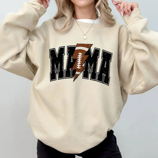 Retro Football Mama Shirt, Football Mom Sweatshirt, Retro Football Mom Comfort Tee, Fall Football Shirt, Autumn Shirt, Fall Vibes, Football  Coquette Mom T-Shirt, Fall Shirts For Women, Comfort Women Top